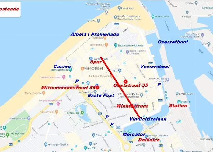 Sauvignon Centrum Met Garagestaanplaats * 奥斯滕德