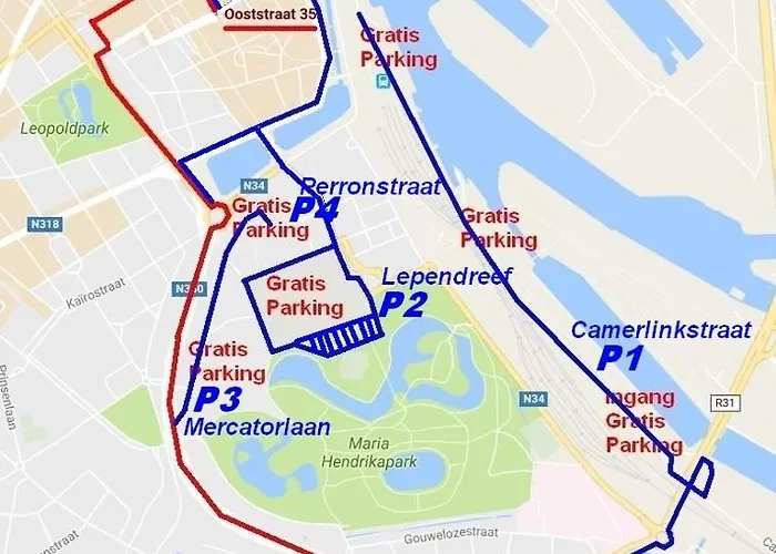 Sauvignon Centrum Met Garagestaanplaats 奥斯滕德